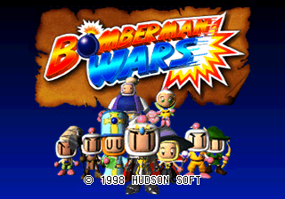 Bomberman Wars Title Screen